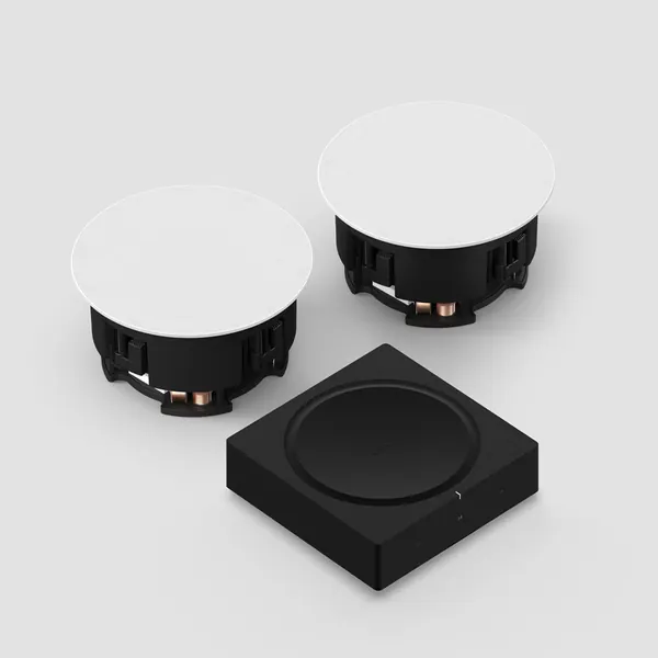 Sonos In-Ceiling speakers by Sonance with a Sonos Amp